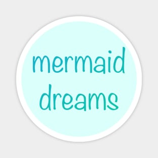 Mermaid Dreams in Aqua Colors Gradient Magnet